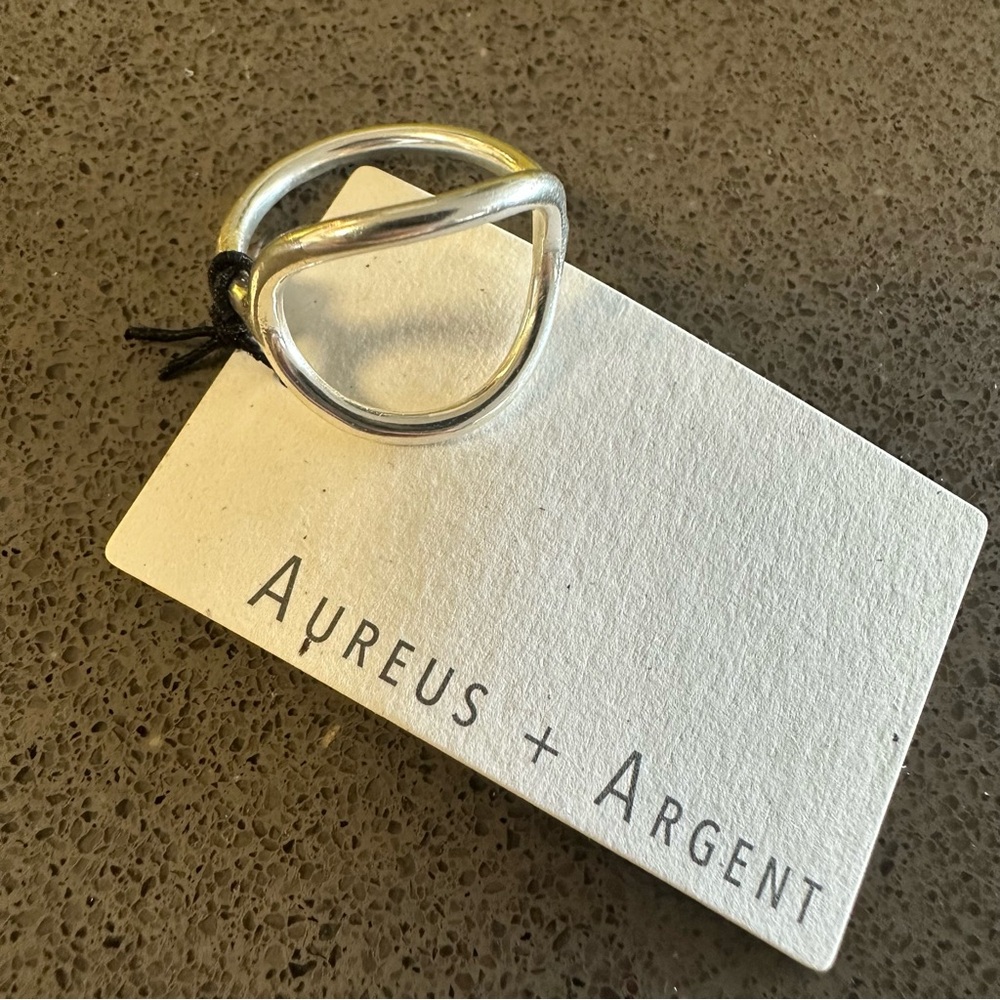 OVAL SHAPE RING BY AUREUS + ARGENT silver